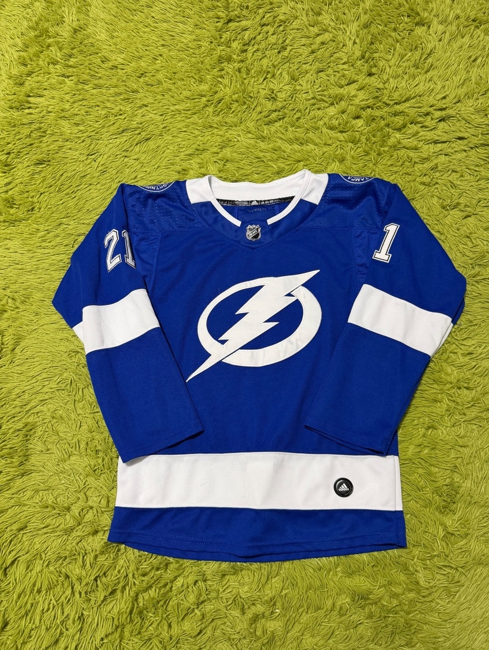 Adidas NHL Tampa Bay Lightning Brayden Point #21 Jersey Fight Strap Women’s L/XL